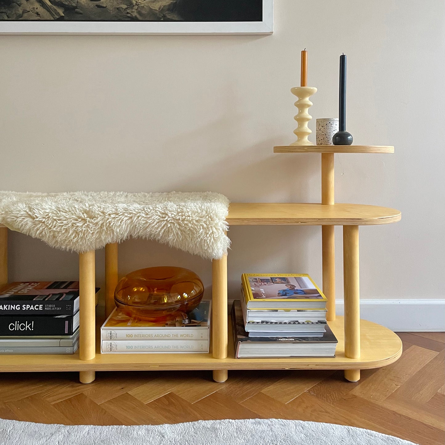 Tides modular -  bench & bookcase
